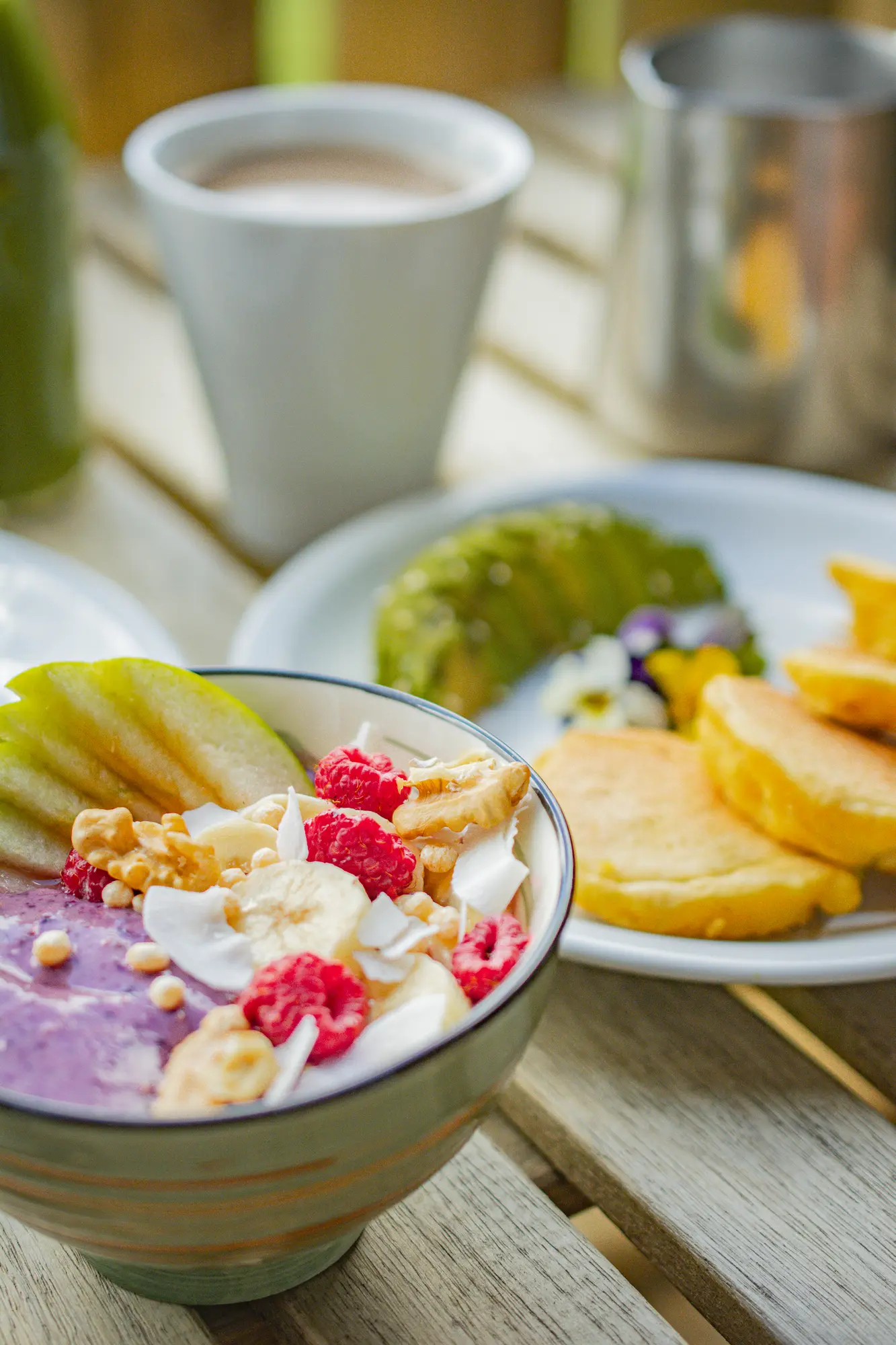 Bowl de desayuno en Ave Lodge, Frutillar